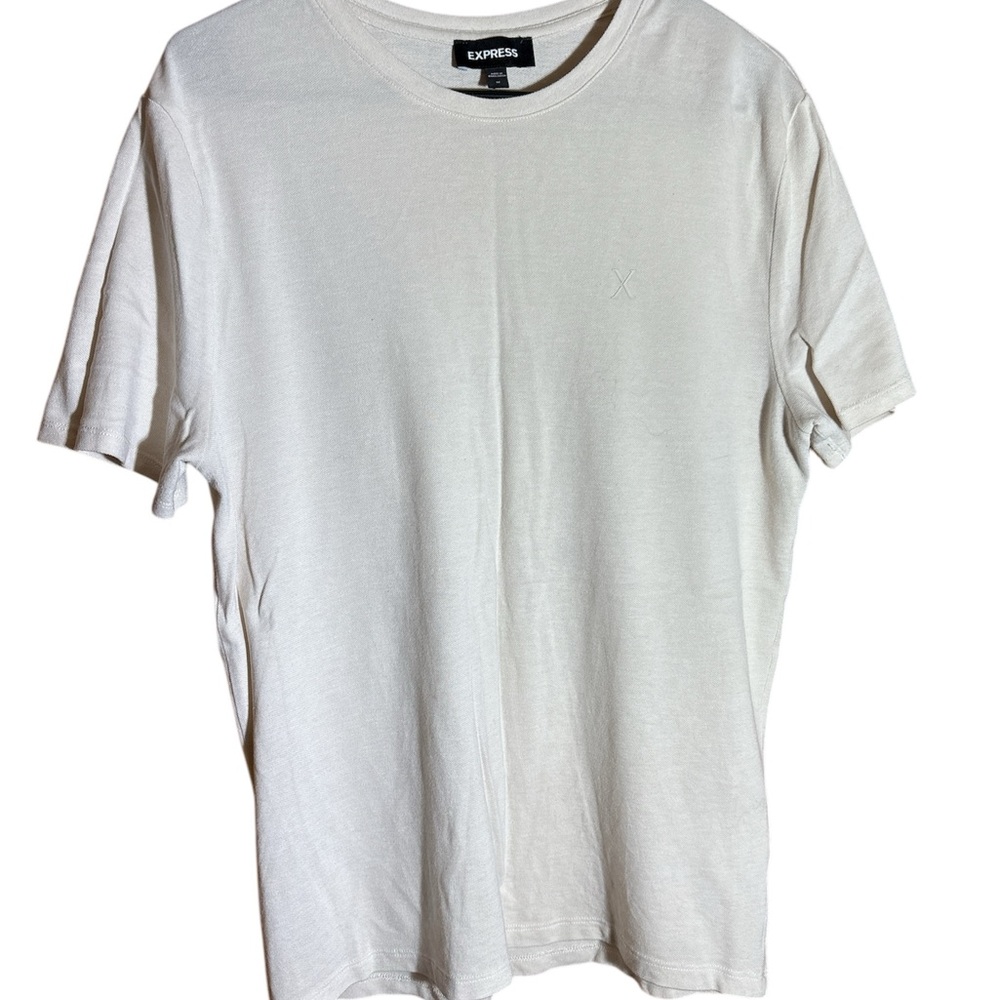 Express Cream T-Shirt. Size medium